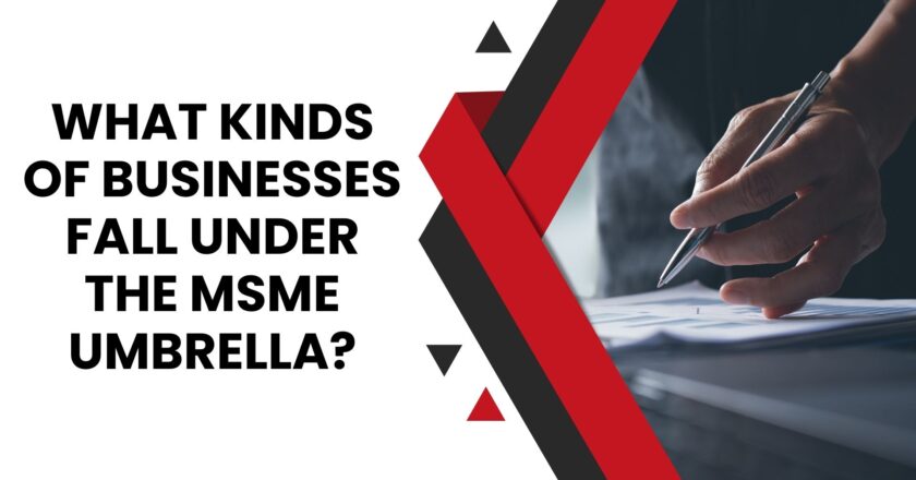 What kinds of businesses fall under the MSME umbrella?